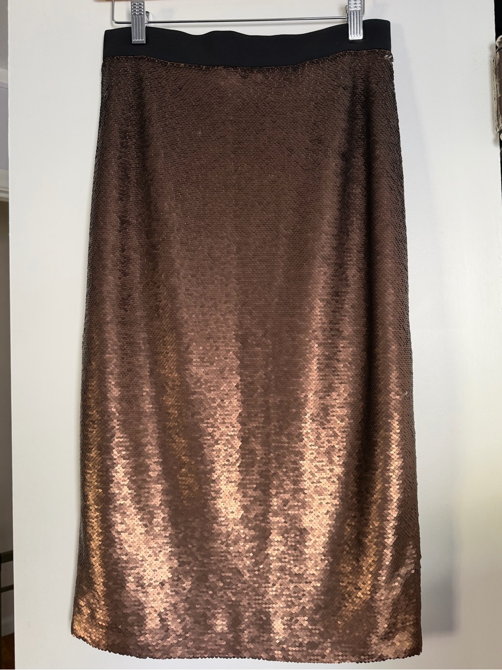 NWT Banana Republic Matte Copper Sequin Pencil Skirt 4